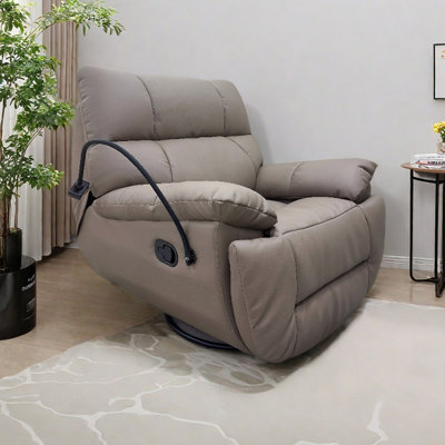 Fauteuil inclinable manuel ergonomique en similicuir