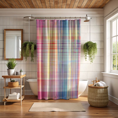 Plaid Dyes - Premium Shower Curtain