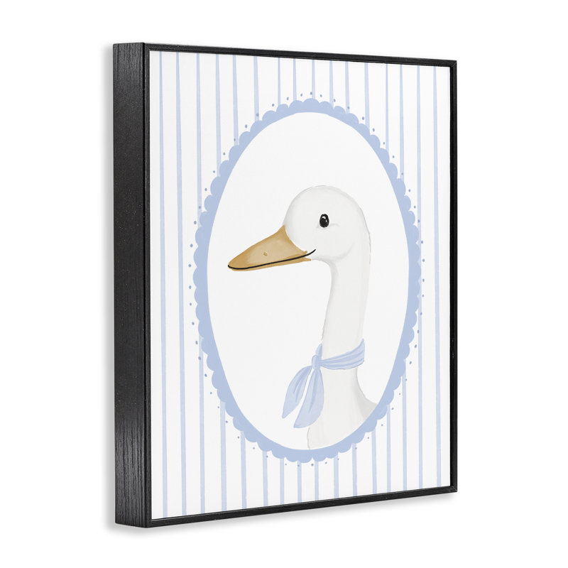 Giclée encadrée de canard bordé, par Cherrywood Lane, H 14 po x l 11 po, Giclée encadrée noir minuit