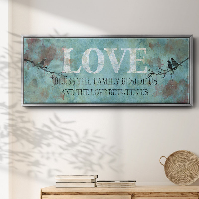 Amour entre nous - toile encadrée, H 24 po x l 60 po