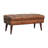 Alekzandra Genuine Leather Upholstered Bench