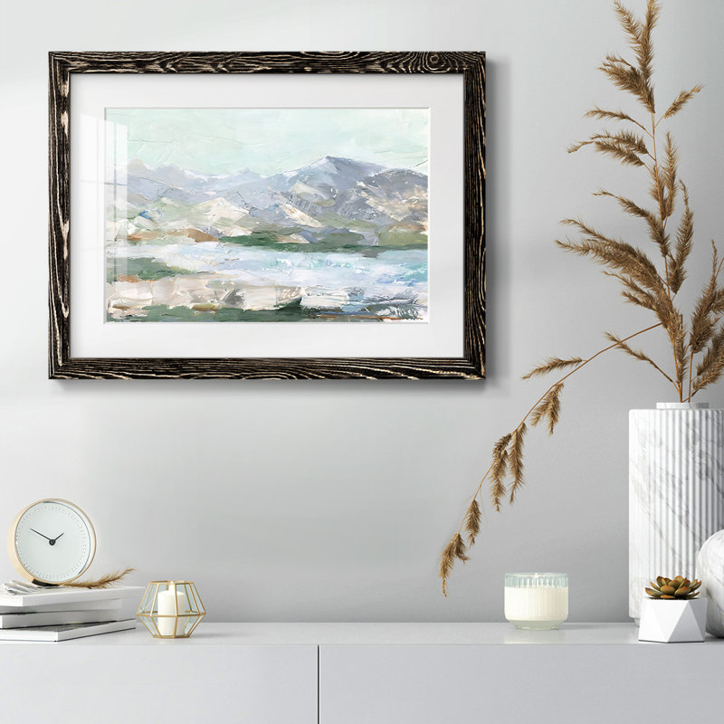 Pastel Mountain View I, Noir, H 28 po x l 42 po x P 1,5 po