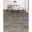 Tapis oriental en laine noué à la main Lamani en brun / ivoire / vert