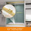 Portes de douche sans cadre pour porte de baignoire coulissante avec porte trempée 56-60 x 60 H ROOMTE-111700631