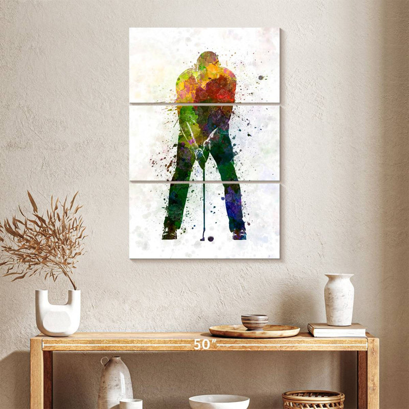Silhouette de golfeur Sirci, H 38 po x l 24 po