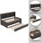 Wood Captain Bed With Trundle,Drawers-476885517-476885512