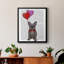 Bouledogue français et ballons sur toile de qualité supérieure - prêts à être accrochés-1268327796-1268327797