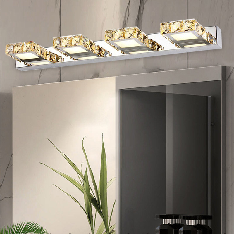  LED Over Mirror Light, K9 Crystal LED Light Over Mirror , Modern Bathroom Mirror Light Fixtures