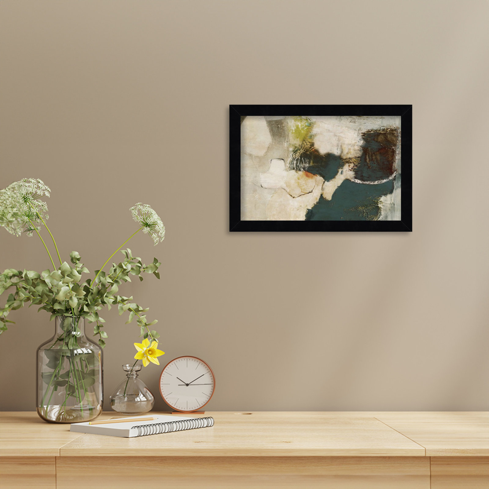Obscured in Blue Print by PI Studio, Black, 9" H x 13" W