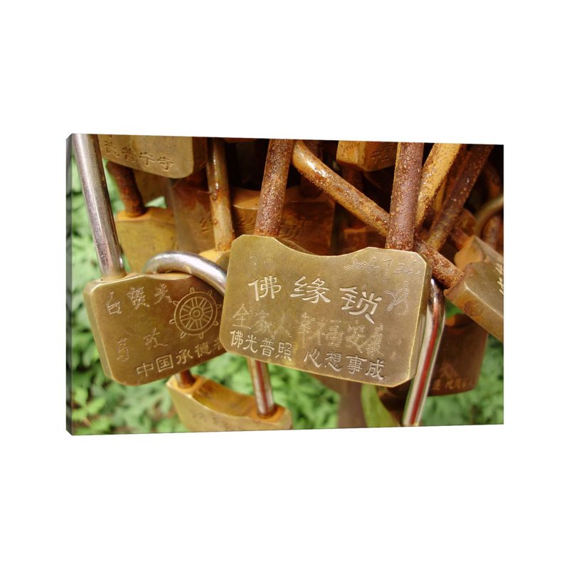 Buddhist Locks At Puning by Unknown Artist - Wrapped Canvas Print, 20.32 cm H x 30.48 cm W
