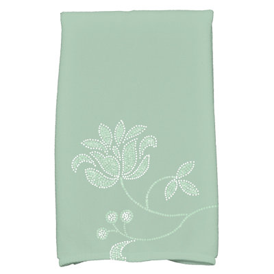 Single Bloom Poly Twill Tea Towel