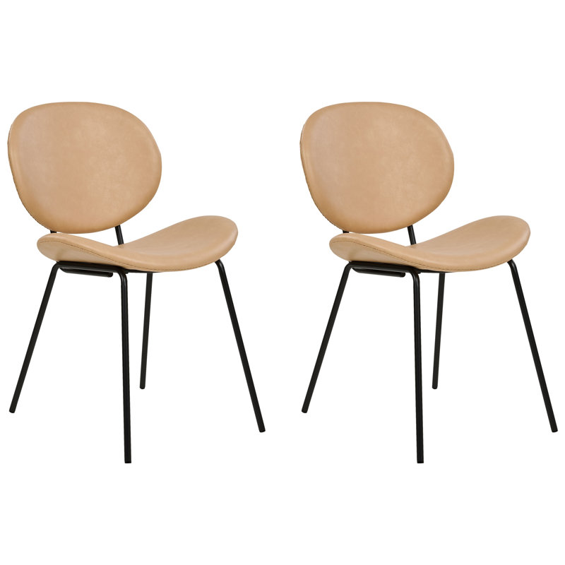 Eleanore 80cm H Upholstered Side Chair, Beige