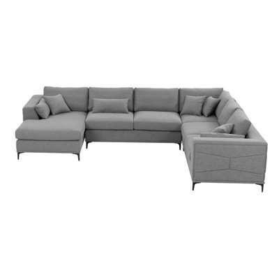 Eneri Upholstered U-Shaped Sectional Reversible