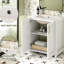 Bathroom Vanity 30 Inch With Ceramic Sink, Hidden Drawer, Versatile Storage Solution, High - Quality Board, Door Hinge, Rural Pastoral Style Freestanding Cabinet, Ample Space, Adjustable Soft Close