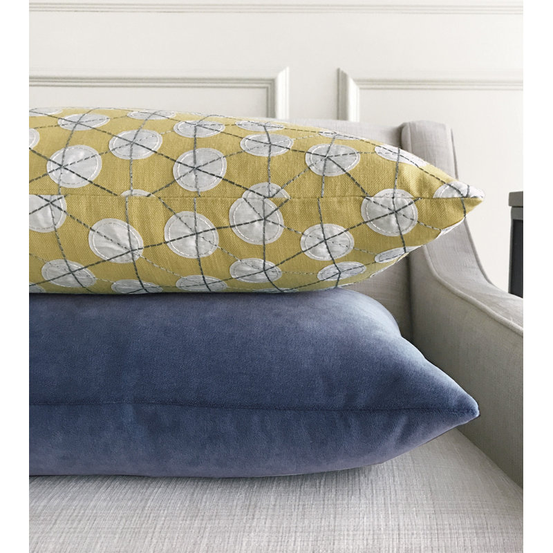 Velvet Square Pillow Cover & Insert, Feather, Ollie Sunshine