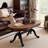Solid wood retro-style sofa