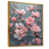 Toile avec cadre flottant or