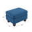 Upholstered Ottoman, Navy Blue-920509674