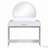 39" Makeup Vanity Table with Touch Screen Lighted Mirror and Drawer-387978134