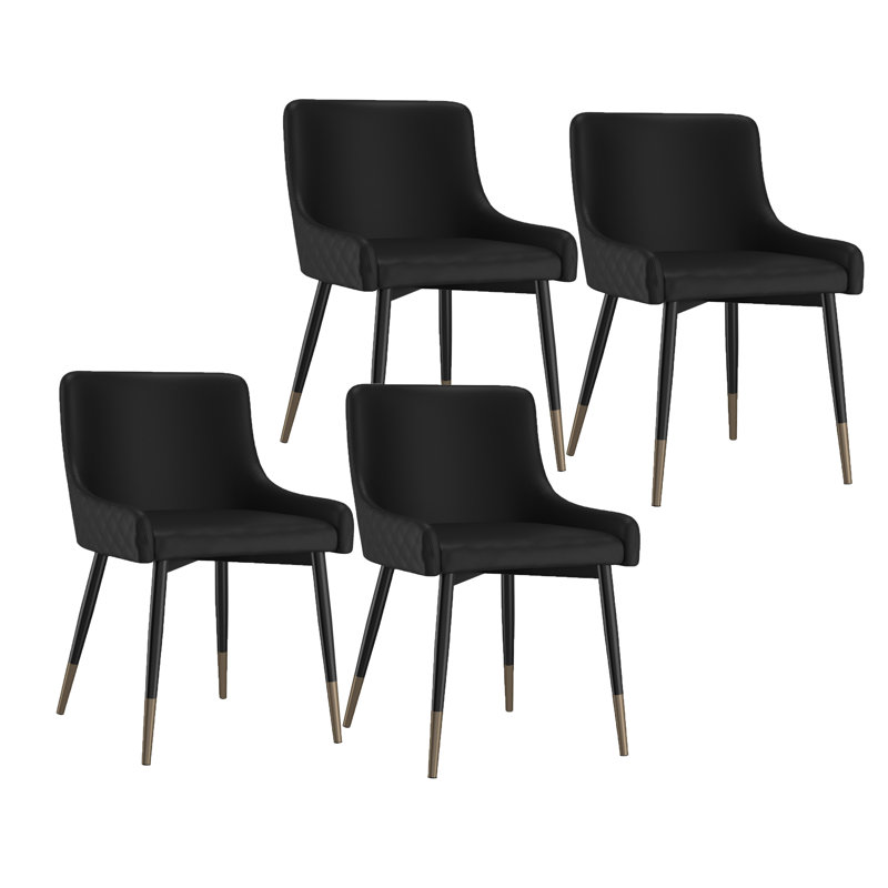 Chaise de salle à manger Austell, Noir