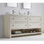 Base de meuble-lavabo en contreplaqué blanc crème 60 po Rennes-130986072