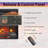 Modern Electric Fireplace Insert, 23" Ultra Slim - Realistic Flame With Logs, Remote & Timer, Overheat Protection