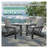 Set of 2 Folding Adirondack Chairs - Weather-Resistant HDPE Outdoor Patio Seating with Cup Holder, Gray-347733849-347733852