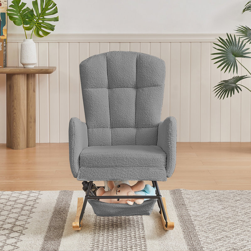 Fauteuil à bascule Teddy, Gris
