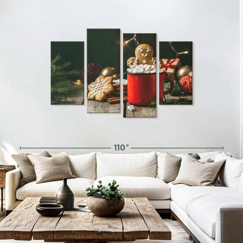 Lelend pain d'épices et cacao, H 48 po x l 75 po