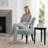 24.4 " Wide Tufted Chenille Accent Side Chair (Set of 2)-221507198