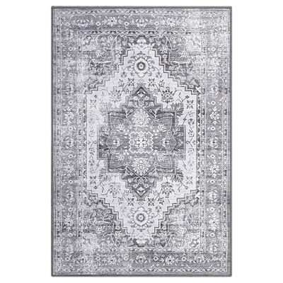 Rectangle Geometric Washable Area Rug