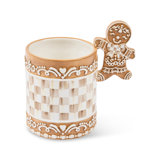 Mocha Check Gingerbread Mug