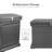Parcelwirx Premium Horizontal Storage Cabinet/Lockable Package Delivery Box With Hinged Lid, Graphite-109104718