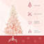 Arbre de Noël artificiel réaliste avec 1000 pointes, assemblage facile et base pliable peu encombrante pour une décoration festive.