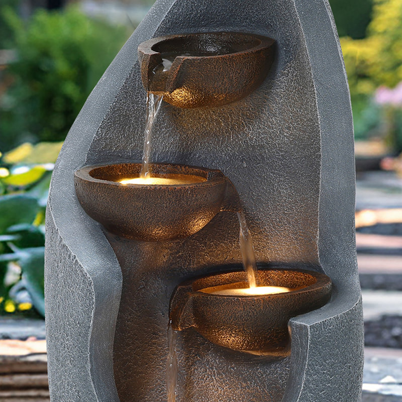  Charles Bentley Tiber Cascading Water Feature - Mains Powered