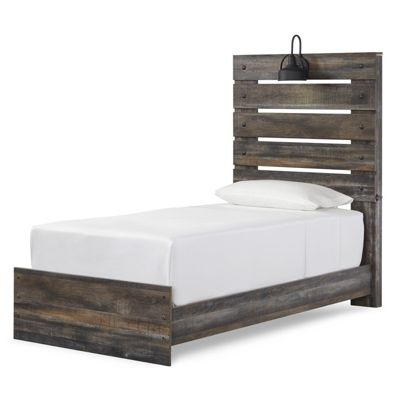 Drystan King Panel Bed, Lit simple