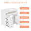 Meuble-lavabo de 30 po avec lavabo, panneau de fibres à densité moyenne et bois d'hévéa, 3 tiroirs et armoire avec tablettes réglables, conception moderne-670074798-640489497-637762155