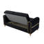 Causeuse convertible en tissu de velours Melody