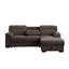 Canapé-lit modulaire en chenille l 94 po Kipriano II avec méridienne et rangement droit-613565793