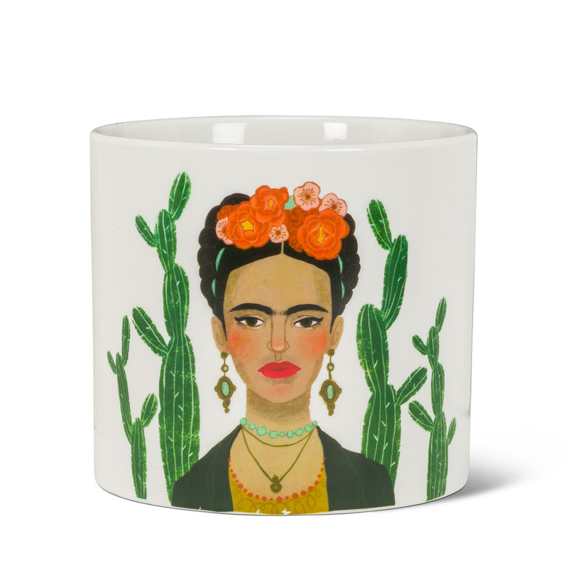 Advita Ceramic Cachepot, 5" H x 5" W x 5" D