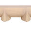 Table basse Wilhelm | Conception de bûche de 48 po | Bois de manguier naturel fabriqué à la main