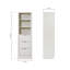 Armoire de rangement pour la salle de bain en bois massif Koeninger, pré-assemblée, H 65 po x l 20 po x P 16 po, blanc chaud-232754826