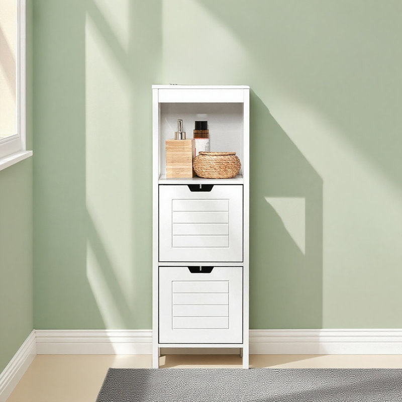Lyndora Freestanding Linen Cabinet