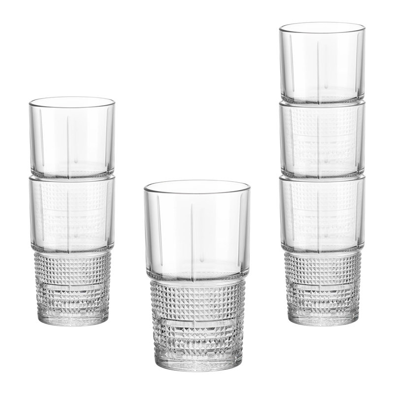 Bartender Novecento Highball Glasses - 405ml, 6