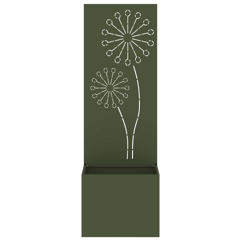 Planter Box, Olive Green, 140cm H x 50cm W x 50cm D