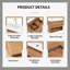 Ensemble de meuble-lavabo mural moderne 24 po et 30 po avec lavabos de comptoir et tiroirs à fermeture en douceur avec rangement ouvert-1134336815-1134336814