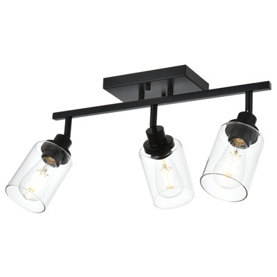 Ensemble de rail d'éclairage 3 lumières 20,5 po