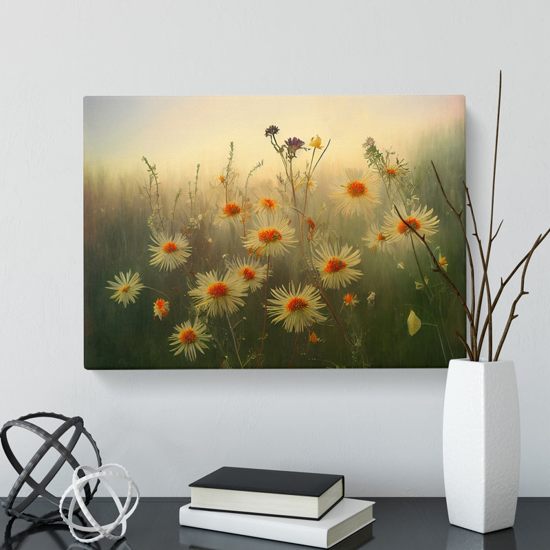 Joyous Wildflowers Floral - Wrapped Canvas, 35cm H x 50cm W x 3cm D
