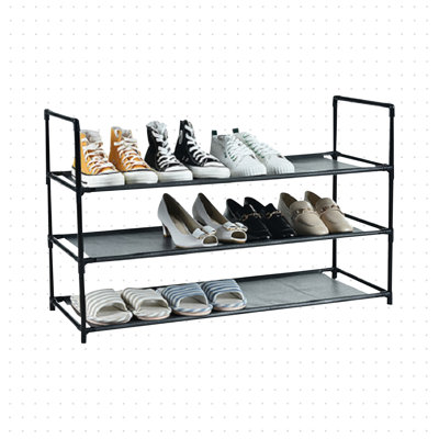 Range-chaussures en tissu 12 paires