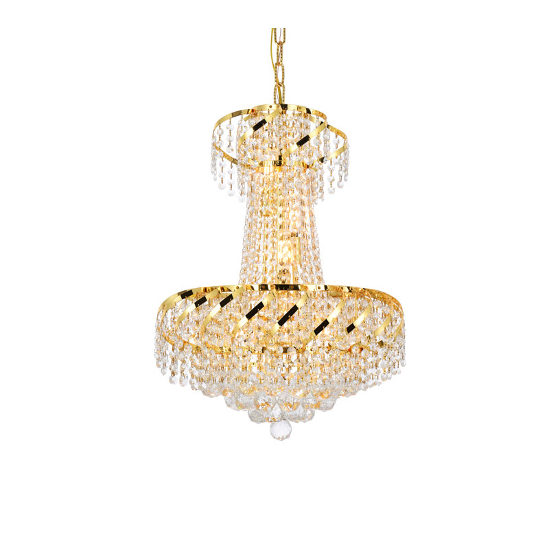 Antione 6 - Light Dimmable Empire Chandelier, Gold